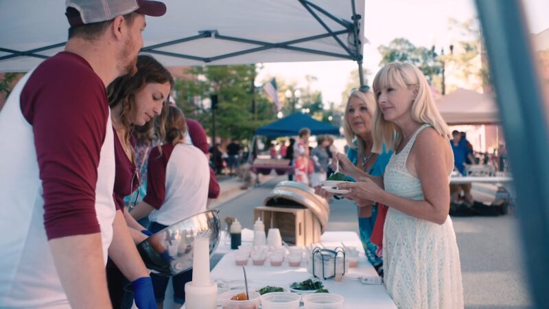 Food Booths in the Hoodlebug Festival